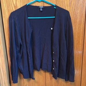 Chaps Navy Cardigan